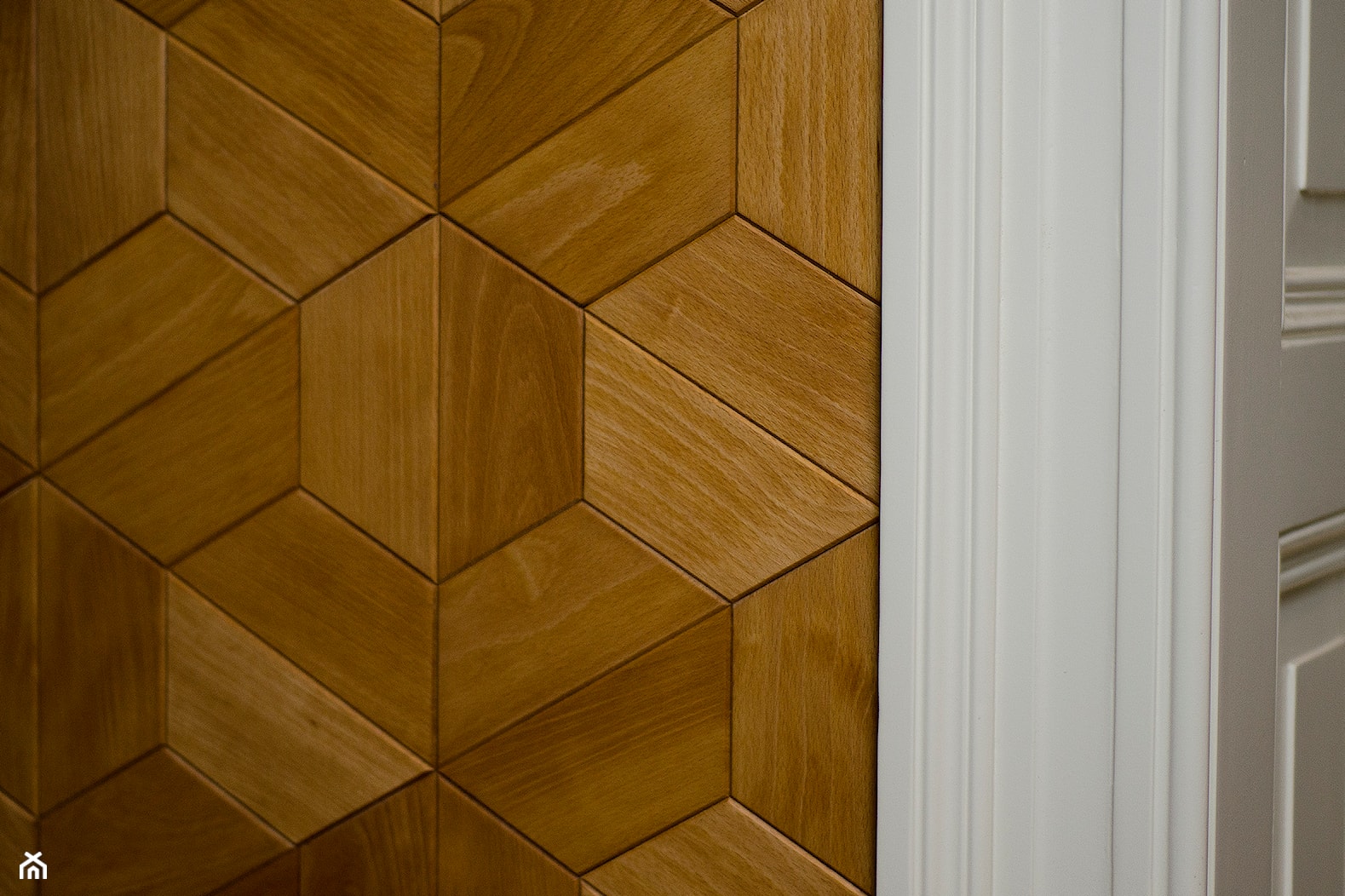 drewniana mozaika dudzisz wood and floor, wzór half-hex - zdjęcie od dudzisz wood and floor - Homebook