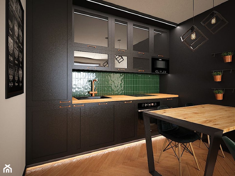 Męski apartament - Kuchnia, styl nowoczesny - zdjęcie od MASTERHOME GROUP
