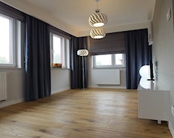 Mieszkanie 40m2 - Średni szary salon, styl nowoczesny - zdjęcie od MASTERHOME GROUP - Homebook