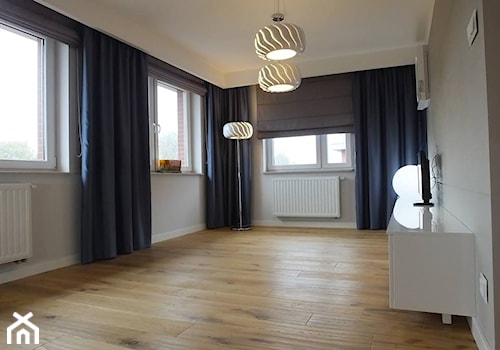 Mieszkanie 40m2 - Średni szary salon, styl nowoczesny - zdjęcie od MASTERHOME GROUP