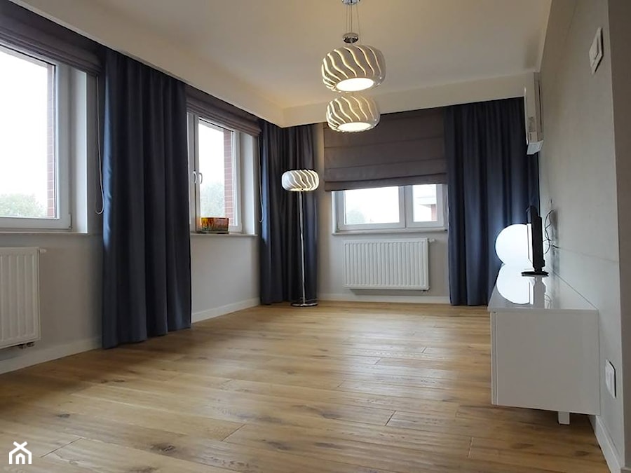 Mieszkanie 40m2 - Średni szary salon, styl nowoczesny - zdjęcie od MASTERHOME GROUP