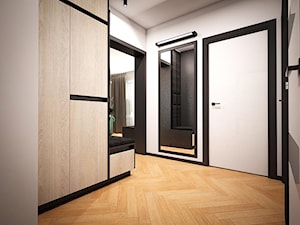Męski apartament - Średni szary hol / przedpokój, styl nowoczesny - zdjęcie od MASTERHOME GROUP