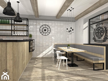 Aranżacje wnętrz - Wnętrza publiczne: Restauracja/Pizzeria w Czańcu - DIZU Studio Projektowe. Przeglądaj, dodawaj i zapisuj najlepsze zdjęcia, pomysły i inspiracje designerskie. W bazie mamy już prawie milion fotografii!