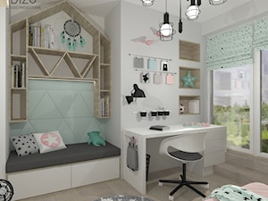 Pokój dla uczennicy - Mieszkanie w Pruszkowie - zdjęcie od DIZU Studio Projektowe