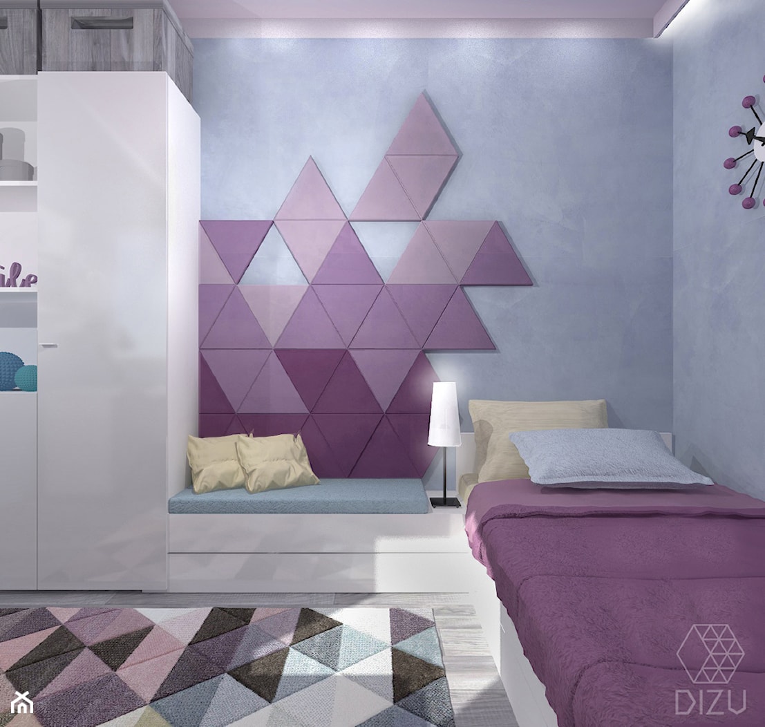 Kolorowo-pastelowy pokój 11-letniej dziewczynki - zdjęcie od DIZU Studio Projektowe - Homebook