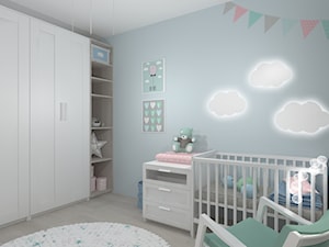 Pokój dla niemowlaka i malucha (alternatywna wersja) - Mieszkanie w Pruszkowie - zdjęcie od DIZU Studio Projektowe
