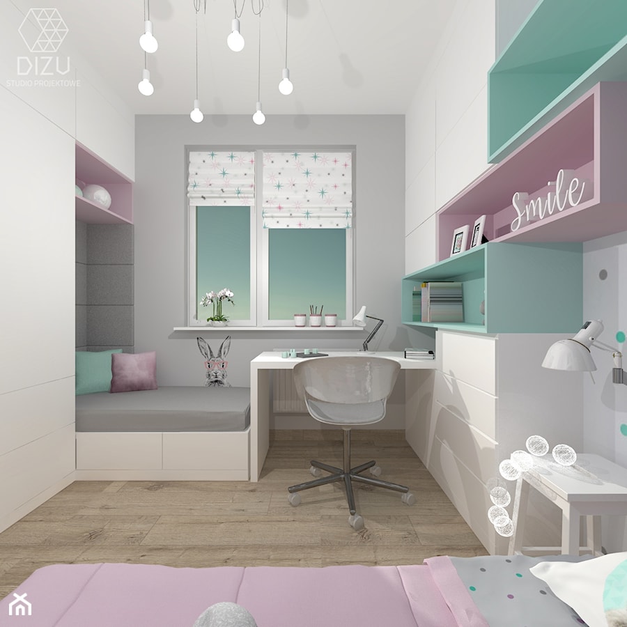 Pokój dziewczynki - Mieszkanie w Bielsku-Białej - zdjęcie od DIZU Studio Projektowe