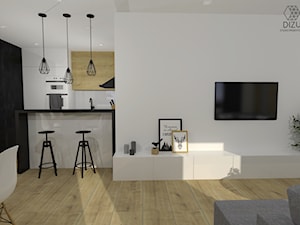 Salon w stylu nowoczesnym - zdjęcie od DIZU Studio Projektowe