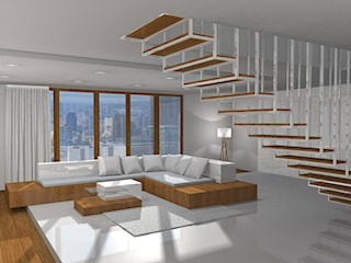 Projekt koncepcyjny minimalistyczego mieszkanie