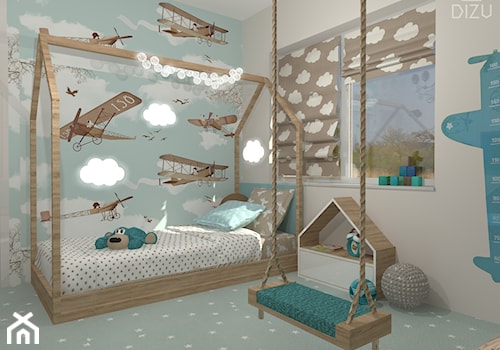 Pastelowy pokój małego Krzysia - zdjęcie od DIZU Studio Projektowe