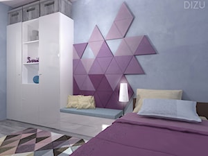 Kolorowo-pastelowy pokój 11-letniej dziewczynki - zdjęcie od DIZU Studio Projektowe