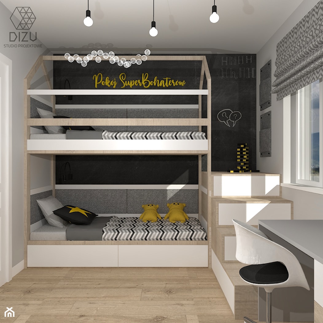 Pokój chłopców - Mieszkanie w Bielsku-Białej - zdjęcie od DIZU Studio Projektowe - Homebook
