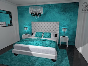 Sypialnia w stylu glamour - zdjęcie od DIZU Studio Projektowe