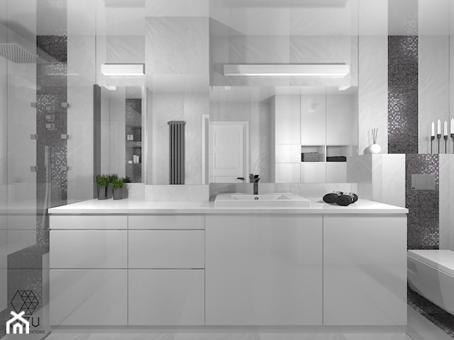 Elegancka, minimalistyczna łazienka w Żywcu