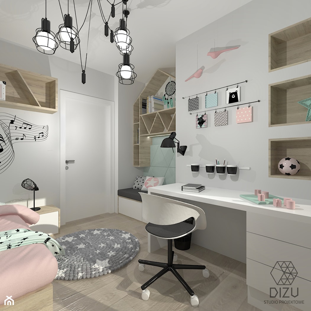 Pokój dla uczennicy - Mieszkanie w Pruszkowie - zdjęcie od DIZU Studio Projektowe - Homebook