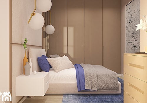 METRO POINT - Średnia szara sypialnia, styl nowoczesny - zdjęcie od FAMM DESIGN
