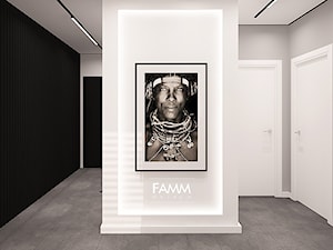 BLACK & WHITE - Hol / przedpokój, styl minimalistyczny - zdjęcie od FAMM DESIGN