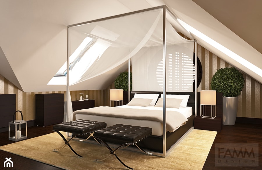 RETRO - INDUSTRIAL - Sypialnia, styl nowoczesny - zdjęcie od FAMM DESIGN