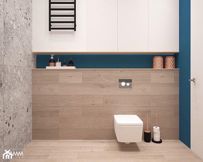 METRO POINT - Mała bez okna łazienka, styl nowoczesny - zdjęcie od FAMM DESIGN