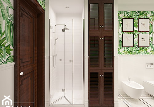SASKA KĘPA - Średnia bez okna łazienka, styl tradycyjny - zdjęcie od FAMM DESIGN
