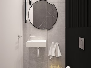 WHITE & BLACK - Łazienka, styl minimalistyczny - zdjęcie od FAMM DESIGN
