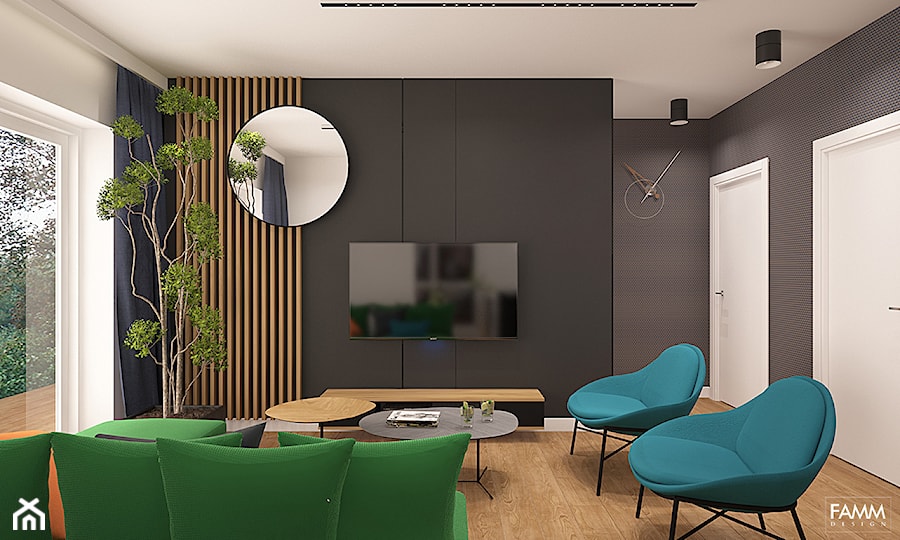 URSUS - Salon, styl nowoczesny - zdjęcie od FAMM DESIGN