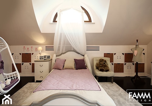 SESJA ZDJĘCIOWA - WOŁOMIN - Średni biały szary pokój dziecka dla dziecka dla dziewczynki, styl prowansalski - zdjęcie od FAMM DESIGN