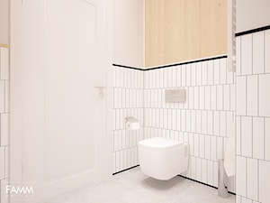 POD WYNAJEM - Mała bez okna łazienka, styl minimalistyczny - zdjęcie od FAMM DESIGN