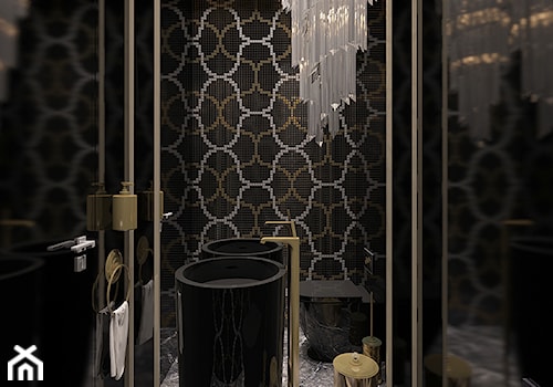 ELEGANCKI TORUŃ - Mała łazienka, styl glamour - zdjęcie od FAMM DESIGN