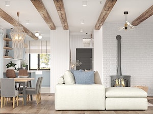 COUNTRY HOUSE - Salon, styl rustykalny - zdjęcie od FAMM DESIGN