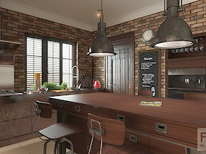 RETRO - INDUSTRIAL - Kuchnia, styl industrialny - zdjęcie od FAMM DESIGN