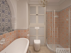 widok na prysznic i toaletę - zdjęcie od FAMM DESIGN
