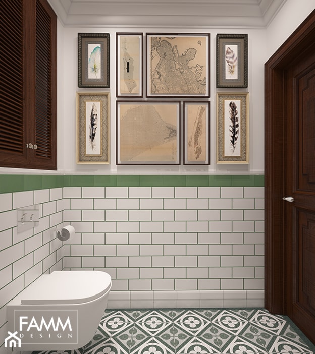 SASKA KĘPA - Mała łazienka, styl tradycyjny - zdjęcie od FAMM DESIGN