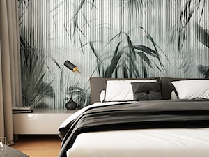 WORONICZA - Mała szara sypialnia, styl minimalistyczny - zdjęcie od FAMM DESIGN