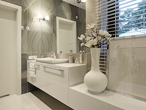 Średnia łazienka z oknem, styl nowoczesny - zdjęcie od FAMM DESIGN