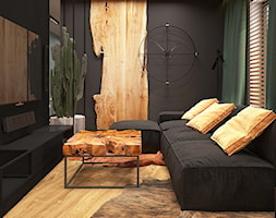 LUBLIN PO MOJEMU - Mały czarny salon, styl industrialny - zdjęcie od FAMM DESIGN - Homebook