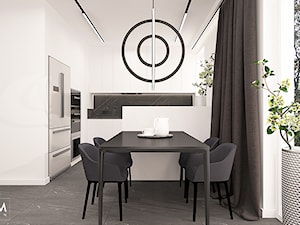 WHITE & BLACK - Jadalnia, styl minimalistyczny - zdjęcie od FAMM DESIGN