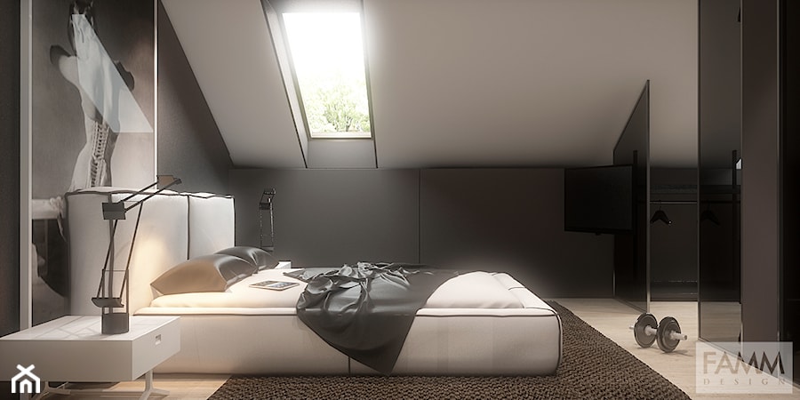 NA PODKARPACIU - Sypialnia, styl minimalistyczny - zdjęcie od FAMM DESIGN