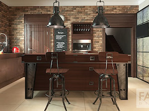 RETRO - INDUSTRIAL - Kuchnia, styl industrialny - zdjęcie od FAMM DESIGN