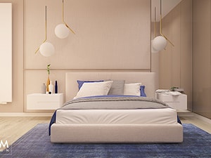 METRO POINT - Średnia szara sypialnia, styl nowoczesny - zdjęcie od FAMM DESIGN