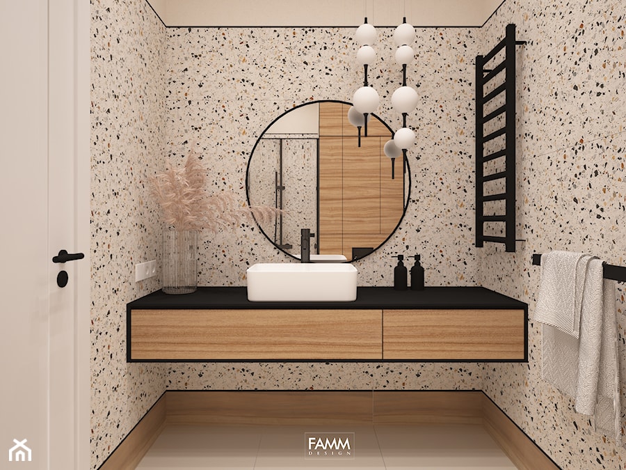 STRACCIATELLA - Średnia bez okna łazienka, styl nowoczesny - zdjęcie od FAMM DESIGN