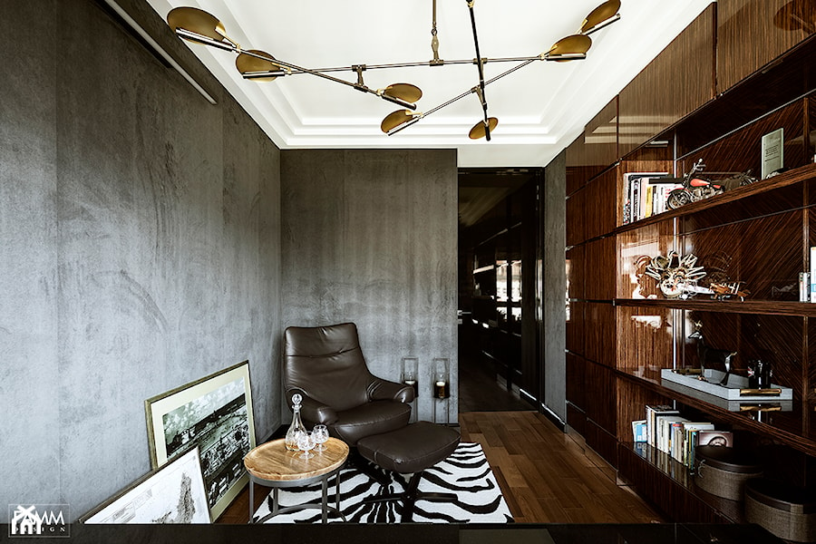 SESJA TORUŃ - Średnie szare biuro, styl glamour - zdjęcie od FAMM DESIGN