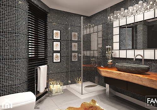 POD TATRAMI - Średnia łazienka z oknem, styl nowoczesny - zdjęcie od FAMM DESIGN