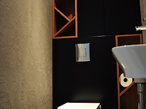 Czerń, beton i geometria - zdjęcie od Dizajnia art - studio projektowe