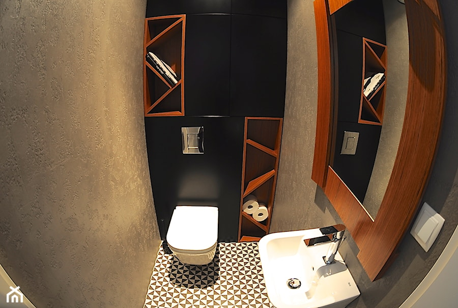 SUROWE WC - Łazienka, styl nowoczesny - zdjęcie od Dizajnia art - studio projektowe