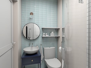 Zmysłowa elegancja apartament Mokotów - Mała łazienka, styl nowoczesny - zdjęcie od Dizajnia art - studio projektowe