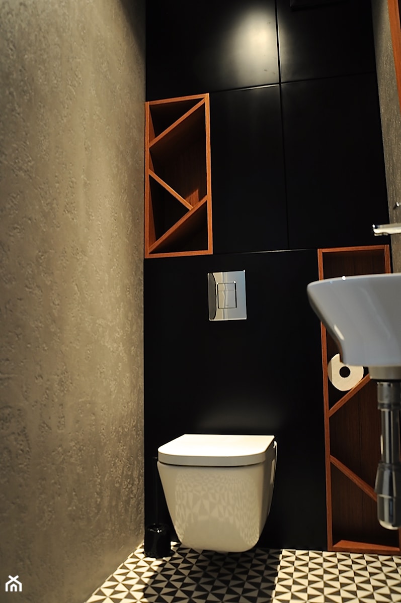 SUROWE WC - Łazienka - zdjęcie od Dizajnia art - studio projektowe