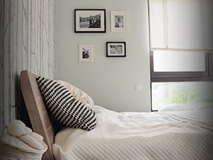 Las w sypialni - Sypialnia, styl skandynawski - zdjęcie od Dizajnia art - studio projektowe