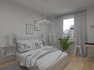 Biała, zmysłowa sypialnia - zdjęcie od Dizajnia art - studio projektowe