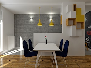 PROJEKT 3D mieszkania na warszawskim Wilanowie - Jadalnia, styl nowoczesny - zdjęcie od Dizajnia art - studio projektowe